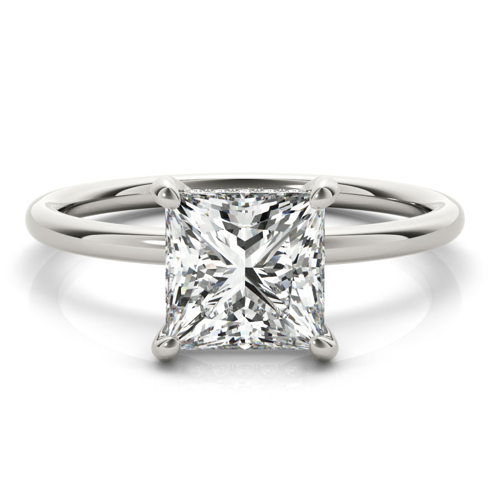 Madilyn Princess Diamond Solitaire Engagement Ring-VIRABYANI